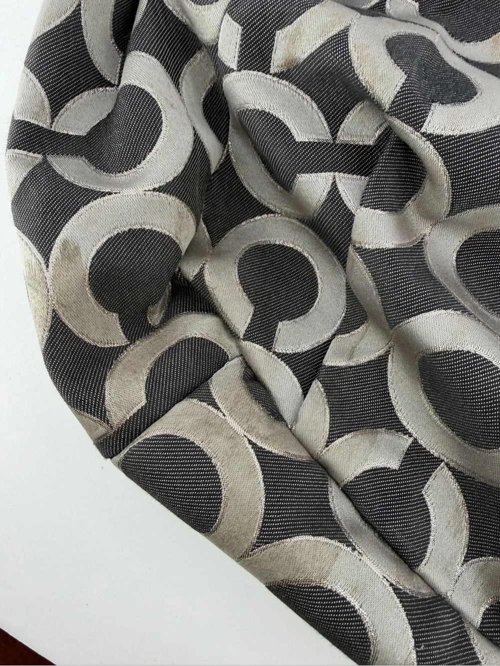 Coach‎ Black and Gray Signature Hobo Bag